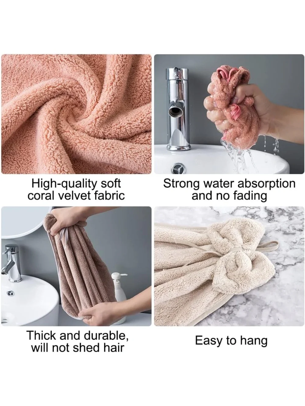 Plush Bow Hand Towel